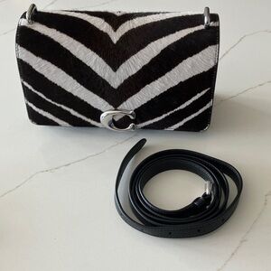 Coach Zebra Large Pony-hair Bandit Bag